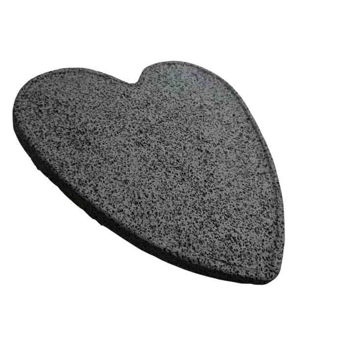 Comal Corazón de piedra volcánica 32x34cm