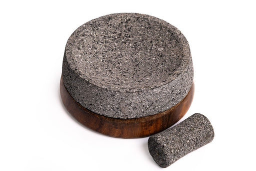 Molcajete Machuastik de 16cm/6.2in de diámetro, Elegante Molcajete hec —  CEMCUI