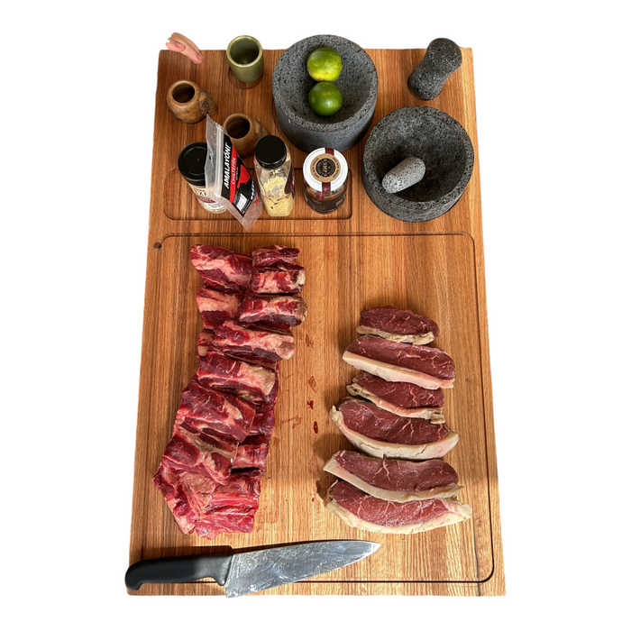 Tabla Reversible Parrillera 80cm x 50 cm – La Esencial para Maestros del Asador Por Frosty Food