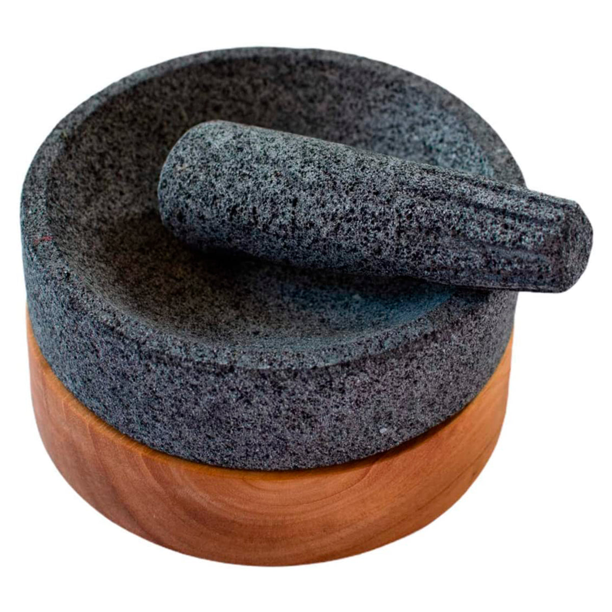 Molcajete Machuastik de 16cm/6.2in de diámetro, Elegante Molcajete hec —  CEMCUI